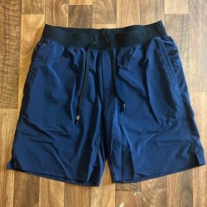 Fabletics blue training shorts